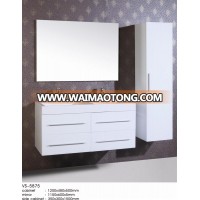 waterproof pvc MDF hotel modern luxury commercial double sink tona 36inch white hotel bathroom vanity